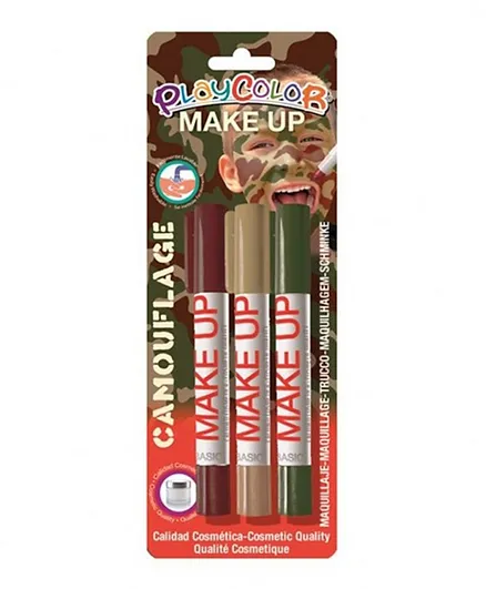Playcolor Thematic Pocket Camouflage Make Up Stick - Pack of 3
