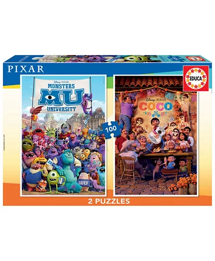 Educa Pixar Monster University + Coco Puzzle Set - 200 Pieces