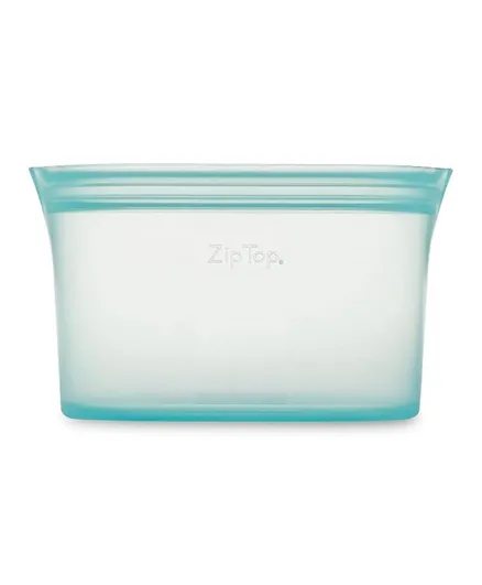 Homesmiths Zip Top Reusable Silicon Food Storage Container Teal - 473mL