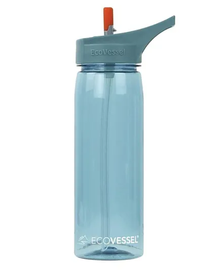 Ecovessel Sports Water Bottle Boulder Blue Wave - 750ml