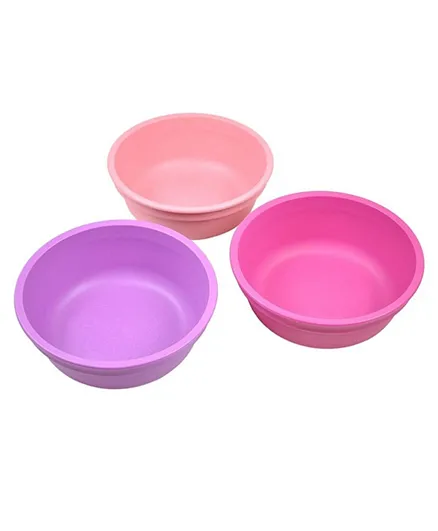 Re-play Recycled Packaged Bowls Pack of 3 Princess - Bright Pink Purple and Blush
