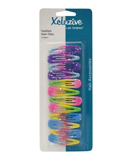 Xcluzive Fashion Hair Clips - Pack of 12