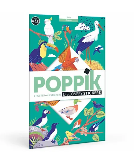Poppik Birds Discovery Sticker Poster