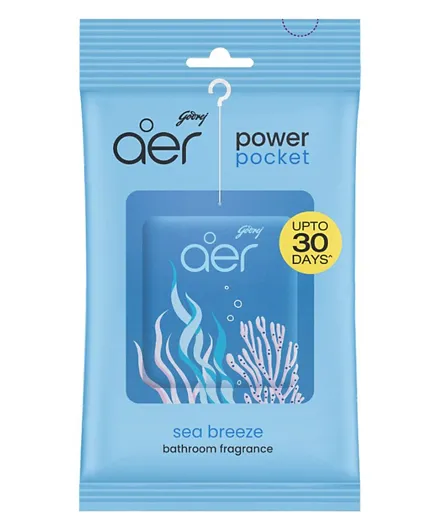 Godrej Aer Power Pocket Bathroom Fragrance Sea Breeze - 10g