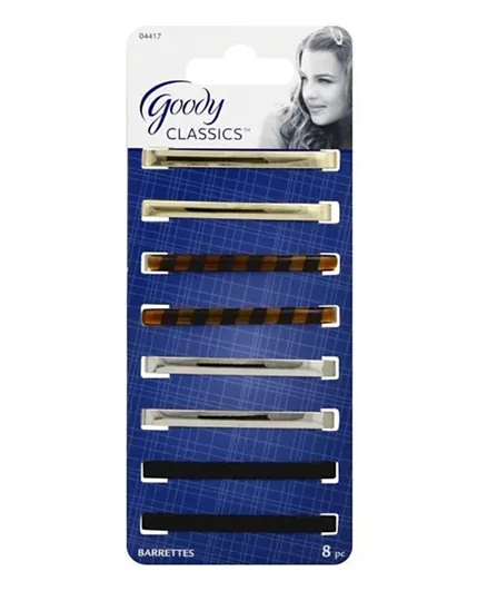 Goody Classics Patterned Staytight Barrette - Pack of 8