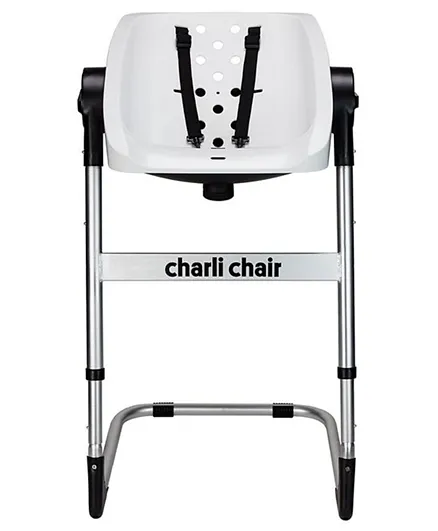 Charli Chair 2-in-1 Baby Bath Chair - Black and White