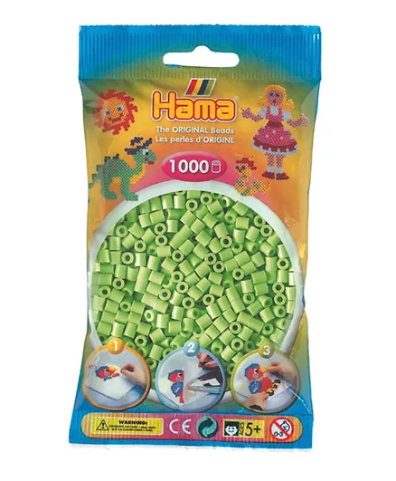 Hama Midi Beads in Bag - Pastel Green