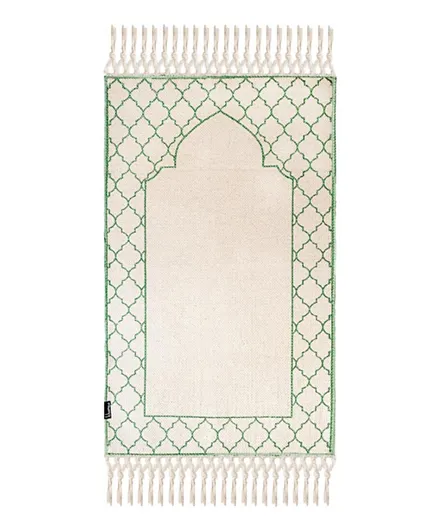 Khamsa Classic Rug Muslim Prayer Mat for Children Akhdar - Green