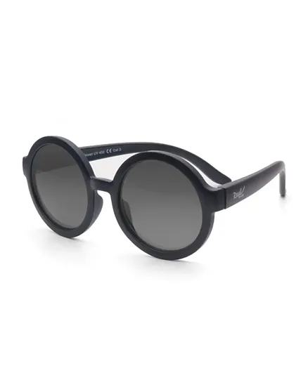 REAL SHADES Vibe Smoke Lens Sunglasses - Inkwell