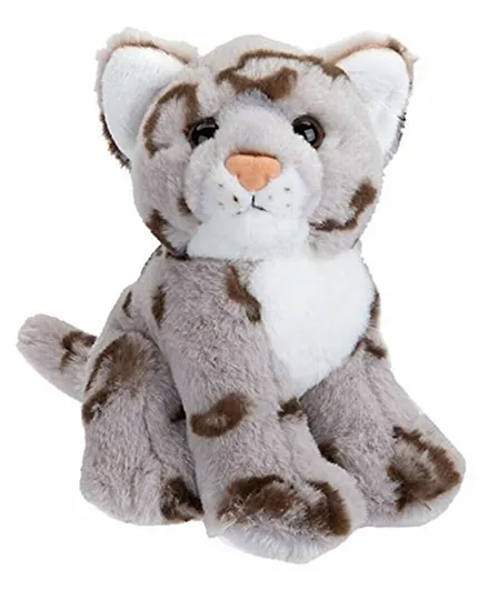 PMS Sitting Snow Leopard Gift Plush Grey - 7 Inches