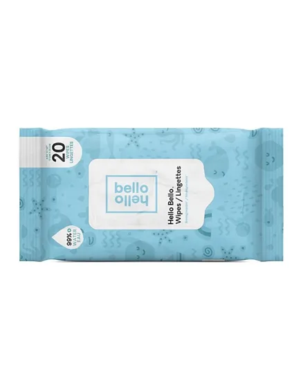Hello Bello Baby Wipes 1 Pack - 20 Wipes