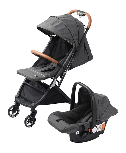 Hababy Boyi Stroller With Car Seat - Grey