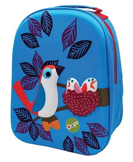Oops Happy Bird Backpack Multicolor - 12 Inches