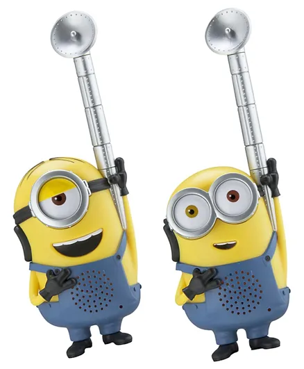 iHome KIDdesigns Minions FRS Walkie Talkies with Lights & Sounds Pack Of 2 - Multicolour