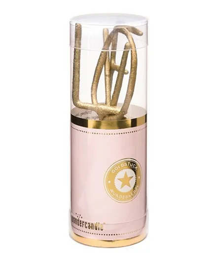 Party Camel LOVE Mini Candle Sparkler - Gold