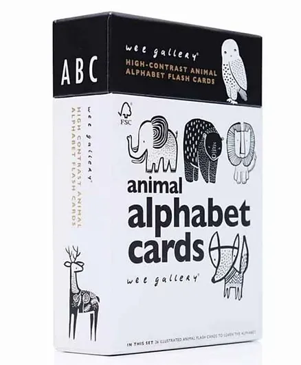 وي جاليري - مجموعة بطاقات الأرقام الحيوانات - عبوة من 26