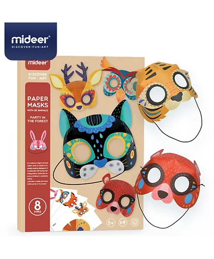 Mideer Party in The Forest Paper Mask - 8 Mask