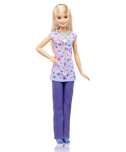 Barbie Nurse Career Doll - Purple