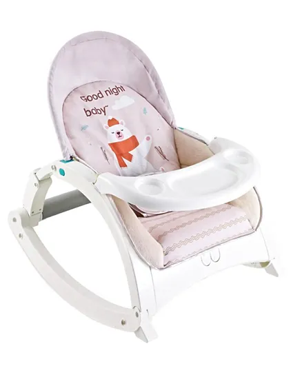 FitchBaby  Baby Bouncer with Hanging Toys - Pink
