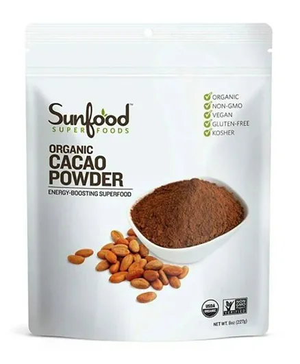 Sunfood SuperFood Cacao Powder Organic - 8OZ