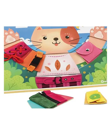 Andrue Toys Basic Skills Board Little Cat Dress