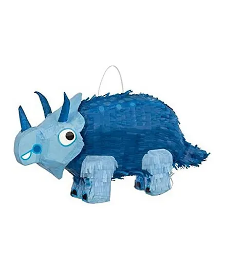 Unique Blue 3D Triceratops Pinata for Parties - Easy to Fill and Hang, Perfect for All Ages