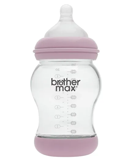 Brother Max PP Anti-Colic Feeding Bottle Pink - 240 ml