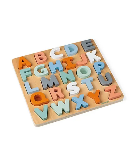 Janod Wooden Alphabet Puzzle 26 Pieces - Sweet Cocoon Collection