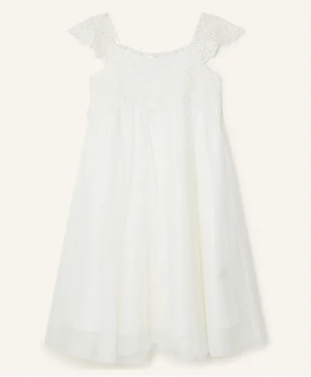 Monsoon Children Estella Sequin Dress - White
