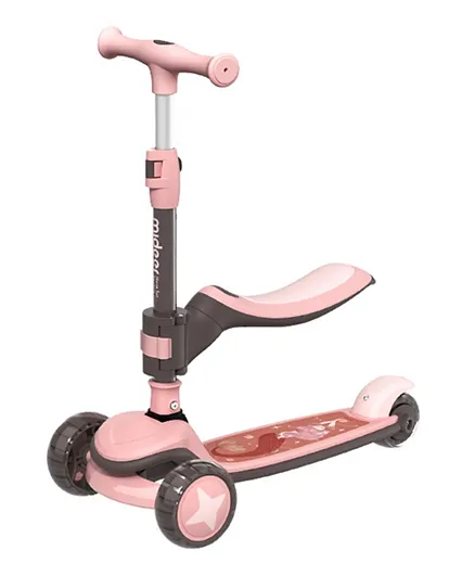 Mideer Foldable 2 in 1 LED Scooter - Pink