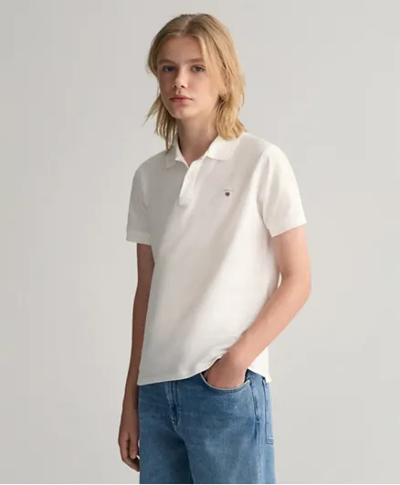 Gant Original Piqua Polo Shirt - White