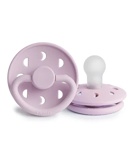 FRIGG Moon Phase Silicone Baby Pacifier 1-Pack Soft Lilac - Size 1