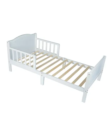 سرير اطفال خشبي من مون - رمادي