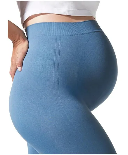 Mums & Bumps Blanqi  Maternity Belly Support Leggings - Oil Blue