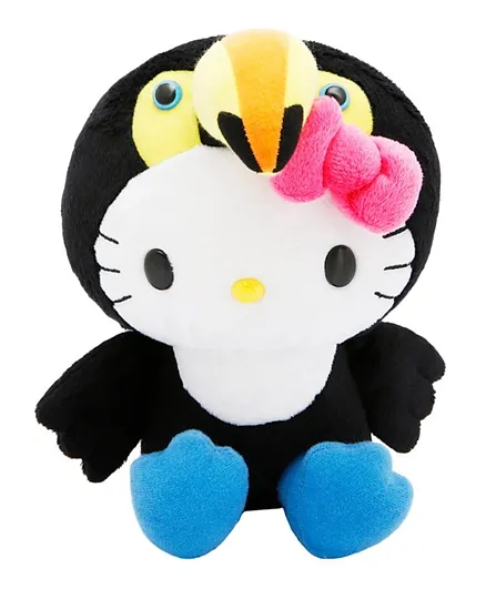 Hello Kitty Animal Toucan KT Plush Stuffed Soft Toy Black - 20.3 cm