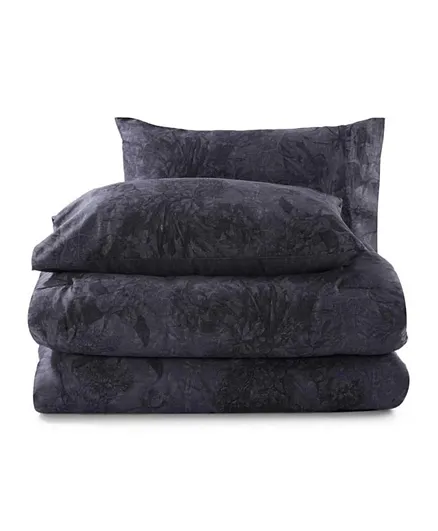 PAN Home Designora Floral  Comforter Set Charcoal - 3 Pieces