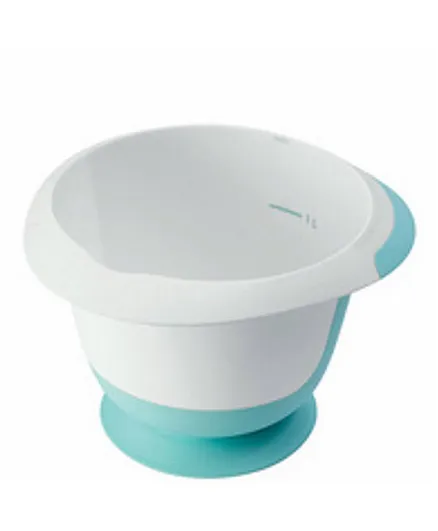 Keeeper 1.5L Carlotta Aquamarine Mixing Bowl with Secure Suction Cup Base for Cooking & Baking - BPA Free, Ergonomic Design, Dishwasher Safe