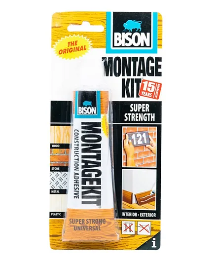 Bison Kit Montage Super Strength Construction Adhesive Tube - 125g