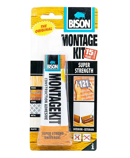 Bison Kit Montage Super Strength Construction Adhesive Tube - 125g