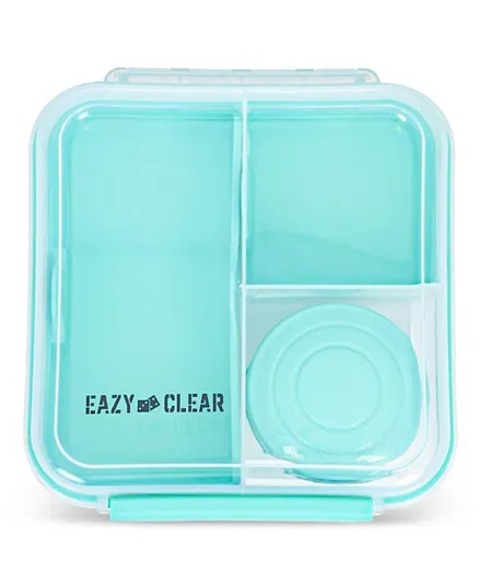 Eazy Kids 3/4/5 Compartment Bento Convertible Lunch Box With Gravy Bowl - Green