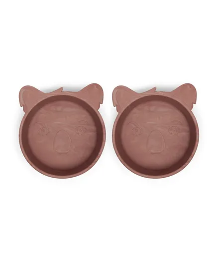 Nuuroo Alex Silicone Deep Plate Pack of 2 Koala - Red Mix