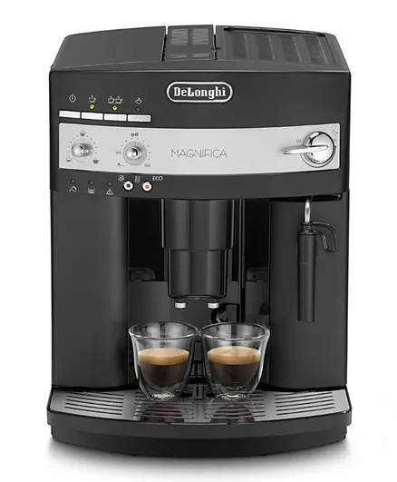 ديلونجي ماكينة قهوة أوتوماتيكية بالكامل لتحويل الحبوب إلى كوب مع مطحنة مدمجة 200 مل 1350 واط Esam3000.B - أسود