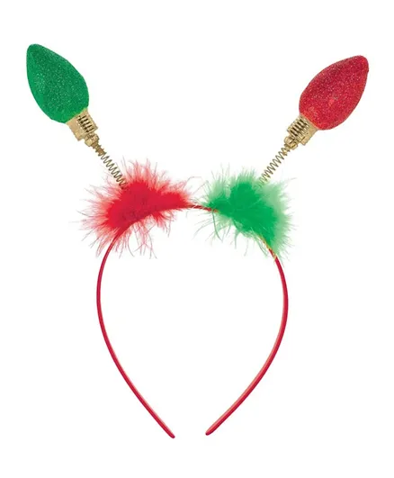 Party Centre Adult Bulb Glitter Headbopper - Multicolour