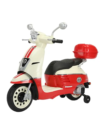 Stylish and Sturdy Battery Operated Ride On Bike - Red