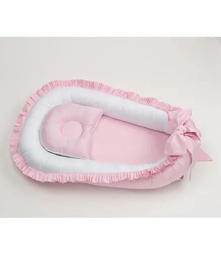 Monnet Baby Teddy Baby Cocoon Nest - Pink