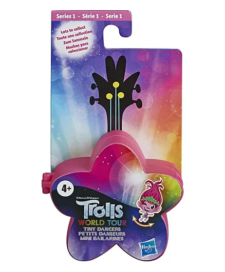 DreamWorks Trolls World Tour Tiny Dancers Series 3 Collectible Wearable Toy Figures With Double Ring or Clip