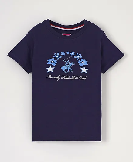 Beverly Hills Polo Club Girls Fashion T-Shirt - Navy Blue