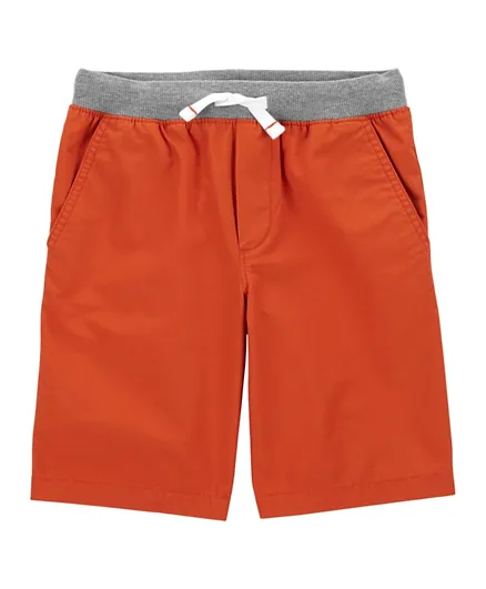 Carter's Pull-On Dock Shorts - Orange