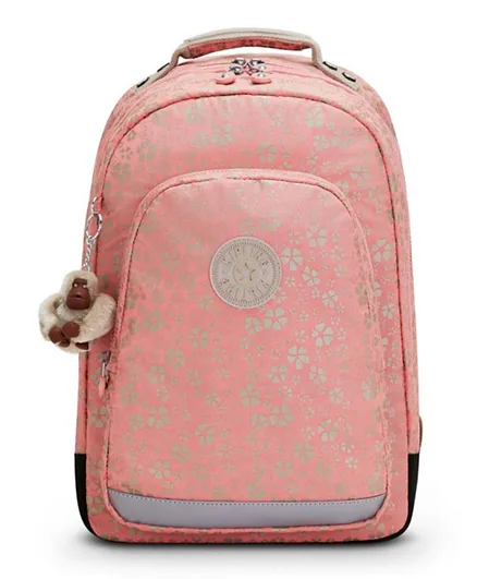 Kipling Class Room Sweet MetFloral Large Backpack Pink - 16 Inches
