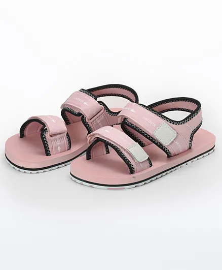 Lacoste Velcro Closure Sandals - Pink